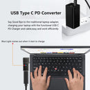 100W USB Type C to Dc Power Jack Connector USB C to Universal Laptop Power Adapter Plug Converter for Asus Dell Lenovo Notebook