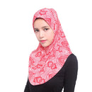 One Piece Amira Hijab Muslim Women Print Head Scarf Wrap Shawl Pull On Ready To Wear Hijabs Islamic Niab Nikab Instant Headscarf