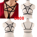 Pentagram Harness For Women Cheapest Garter Belt Erotic Goth Accessories Bondage Cupless Bra Festival Clothes Rave Sexy Lingerie