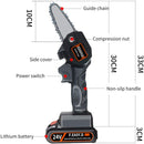 Cordless Electric Chain Saw Household Small Handheld Electric Saw Wireless Lithium Battery Outdoor Logging Orchard Electric Prun