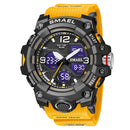 Sport Watch Military Watch For Men Alarm Clock Stopwatch LED Digital Back Light Dual Time Display 8008 Men&