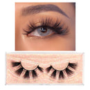 FOXESJI Makeup Eyelashes 3D Mink Lashes Fluffy Soft Wispy Natural Cross Lash Extension Reusable Fake Lashes Mink False Eyelashes