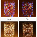 Solar Garden Festoon String Lights Outdoor Waterproof Street Fairy Garland New Year Party Christmas Backyards Decoration Lamp