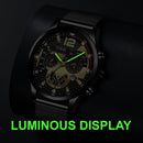 Top Brand Men Watch Luxury Gold Stainless Steel Mesh Belt Quartz Watches Business Leather Mens Luminous Clock relogio masculino