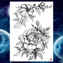 Girls Bracelet Chains Rose Tattoo Stickers Butterfly Body Arm Totem Tattoos Temporary Women Wrist Sexy Black Fake Tatoos