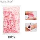 100pcs Disposable Ring Caps Microblading Tattoo Ink Cup For Permanent Pigment Holder Rings Accessories Makeup Tattoo Tools
