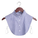 Women Cotton Lace Fake Collar Blouse Vintage Detachable Collar Women&