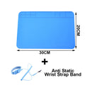 Soldering Mat ESD Antistatic Heat Resistant Insulation Work Mat Soldering Station Kit Silicone Repair Pad Maintenance Platform