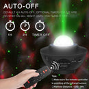 LED Starry Sky Projector Night Light Galaxy Star Projector Ocean Wave Night Lamp With Music Bluetooth Speaker For Childrens