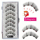 MB Anniversary 5 Magnetic Eyelashes With Tweezers Natural Wispy Faux Cils magnetique Mink Lashes Professional Eye Lashes Set