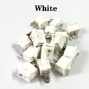 15pcs Mini Rocker Switch SPST Black and Red Snap in Switches Button AC 250V 3A / 125V 6A 2 Pin I/O 10*15mm On-off Switch Rocker