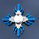 Anime Game Weapon Fidget Spinner Colorful Metal Zinc Alloy Ninja Shuriken Darts Hand Spinner Smooth Electroplate Fidget Gryo Toy