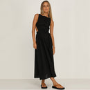 Ardm Sexy Spaghetti Strap Summer Dress 2022 New Slip Black Backless Maxi Dress Vintage Elegant Woman Party Dress Princess Dress