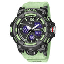 Sport Watch Military Watch For Men Alarm Clock Stopwatch LED Digital Back Light Dual Time Display 8008 Men&