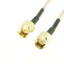 RG316 RG174 Cable SMA Male To SMA Male Female Nut Bulkhead Extension Coax Jumper Pigtail