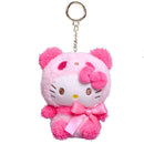 Sanrio 10cm Kuromi My Melody KT Cat PC Dog Hello Kitty Keychain Anime Plush Figure Pendant Accessories Cute Animals Toys