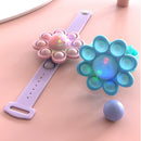 Octopus Spinning Pop Fidget Spinner Figet Toys Anti Stress Pops Wristband Light Bracelet Kawaii Push Bubble Kids Christmas Gifts