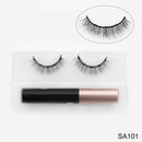 Magnetic Eyelashes 3D Mink Eyelashes Magnetic Eyeliner Magnetic Lashes Short False Lashes Lasting Handmade Eyelash Makeup Tool