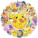 10/50pcs Kawaii Pokemon Anime Stickers Pikachu Stickers Laptop Suitcase Skateboard Guitar Phone Cartoon Stickers Kid Gift Toys