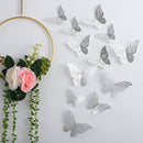 12pcs Suncatcher Sticker 3D Effect Crystal Butterflies Wall Sticker Beautiful Butterfly for Kids Room Wall Decal Home Decoration