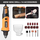 HILDA Electric Drill Mini Engraver Rotary Tool 400W Mini Drill 6 Position Rotary Tools Mini Grinding Machine