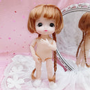 Adollya 16cm BJD Doll Nude Body Ball Jointed Swivel Doll 3D Eyes 13 Moveable Joints Body Make-up Princess 1/12 BJD Dolls