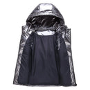 Women Winter Vests Hooded 2022 New Short Bright Color Vest Cotton Padded Jacket Sleeveless Female Winter Waistcoat Vest