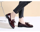 Spring Flats Women Shoes Bowtie Loafers Patent Leather Women&