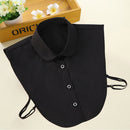 Women Cotton Lace Fake Collar Blouse Vintage Detachable Collar Women&