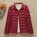 2021 New Women Thin Down Jacket White Duck Down Ultralight Jackets Autumn And Winter Warm Coats Portable Outwear