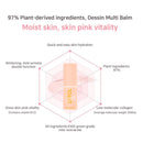 Collagen Multi Balm Stick Wrinkle Bounce Anti-Wrinkle Moisturizing Multi Balm Brighten Dull Skin Tone Cream Korean Cosmetics 7g