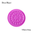 100pcs Disposable Eyelash Extension Glue Holder Pallet Plastic