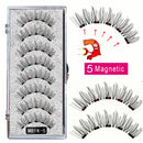 MB Anniversary 5 Magnetic Eyelashes With Tweezers Natural Wispy Faux Cils magnetique Mink Lashes Professional Eye Lashes Set