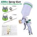 WENXING Professional HVLP Spay Gun 1.4/1.7/2.0mm Nozzle Gravity Airbrush For Car Painting