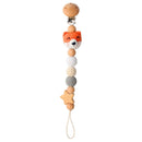1pc Crochet Bunny Baby Pacifier Clip Chain BPA Free Wooden Beads Appease Soother Chain Clips Newborn Dummy Holder Nipple Clip