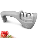 Knife Sharpener 4 in 1 Diamond Coated&Fine Rod Knife Shears and Scissors Sharpening stone System Stainless Steel Blades