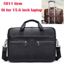 WESTAL Men's Bag Genuine Leather Men Briefcase for Laptop 14 Messenger Men's Leather Bag Business Portfolio for Document A4 7022