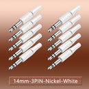 10pcs White And Black 3.5mm Stereo Headset Plug 3/4 Poles 3.5 Audio Plug Jack Adapter Connector for Iphone New Outlet 2.5mm