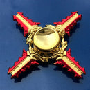 Anime Game Weapon Fidget Spinner Colorful Metal Zinc Alloy Ninja Shuriken Darts Hand Spinner Smooth Electroplate Fidget Gryo Toy