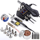 JCD 8898 750W Soldering Station 2 in 1 LCD Digital display Rework Welding Station Kit Soldering Iron Hot Air Repair Solder tools
