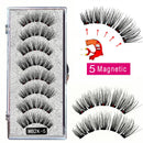 MB Anniversary 5 Magnetic Eyelashes With Tweezers Natural Wispy Faux Cils magnetique Mink Lashes Professional Eye Lashes Set