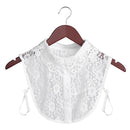 Women Cotton Lace Fake Collar Blouse Vintage Detachable Collar Women&