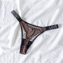 Sexy Rhinestone Thong Low Waist Panties Women Comfort Ice Silk Seamless Lingerie G String Cotton Breathable Intimates Underwear
