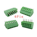 2.54mm/0.1" Pitch PCB Screw Terminal Block Connector 2P 3P 4P 5P 6P 7P 8P 9P 10P 12P 16Pin Terminals 150V 6A for 26-18AWG Cable