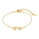 SIPENGJEL Fashion Stainless Steel Endless Love Infinity Chain Bracelets On Hand Adjustable Bracelets For Woman Party Jewelry