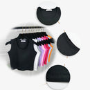 Sexy Women Round Neck Pure Color Crop Tops Patchwork Sleeveless Camisole Tank Tops Fashion Ladies Slim Vest Tee Top T-shirt Hot
