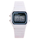 Rose Gold Silver Watches Men Women Electronic Digital Display Retro Style Clock Men&