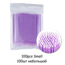100PCS/Bag Eyelash Brushes Disposable Cotton Swab Micro Individual Eyelashes Microbrush Lash Removing Lash Extension Accessories