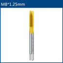 HSS Titanium Coating Screw Tap Drill Bit M2 M2.5 M3 M3.5 M4 M5 M6 M8 M10 M12 Metric Straight Flute Thread Tap Hand Tools