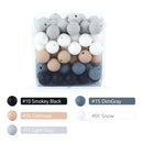 12mm 20pcs Silicone Baby Beads Round Teether Teething Beads DIY Pacifier Chain Necklace Pendant Toys BPA Free Baby Accessories